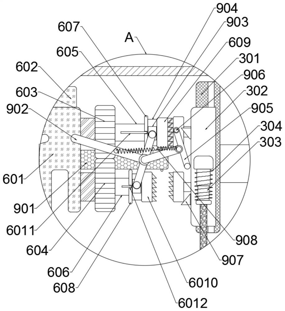 Automatic efficient printing device with good printing effect for textile fabric processing