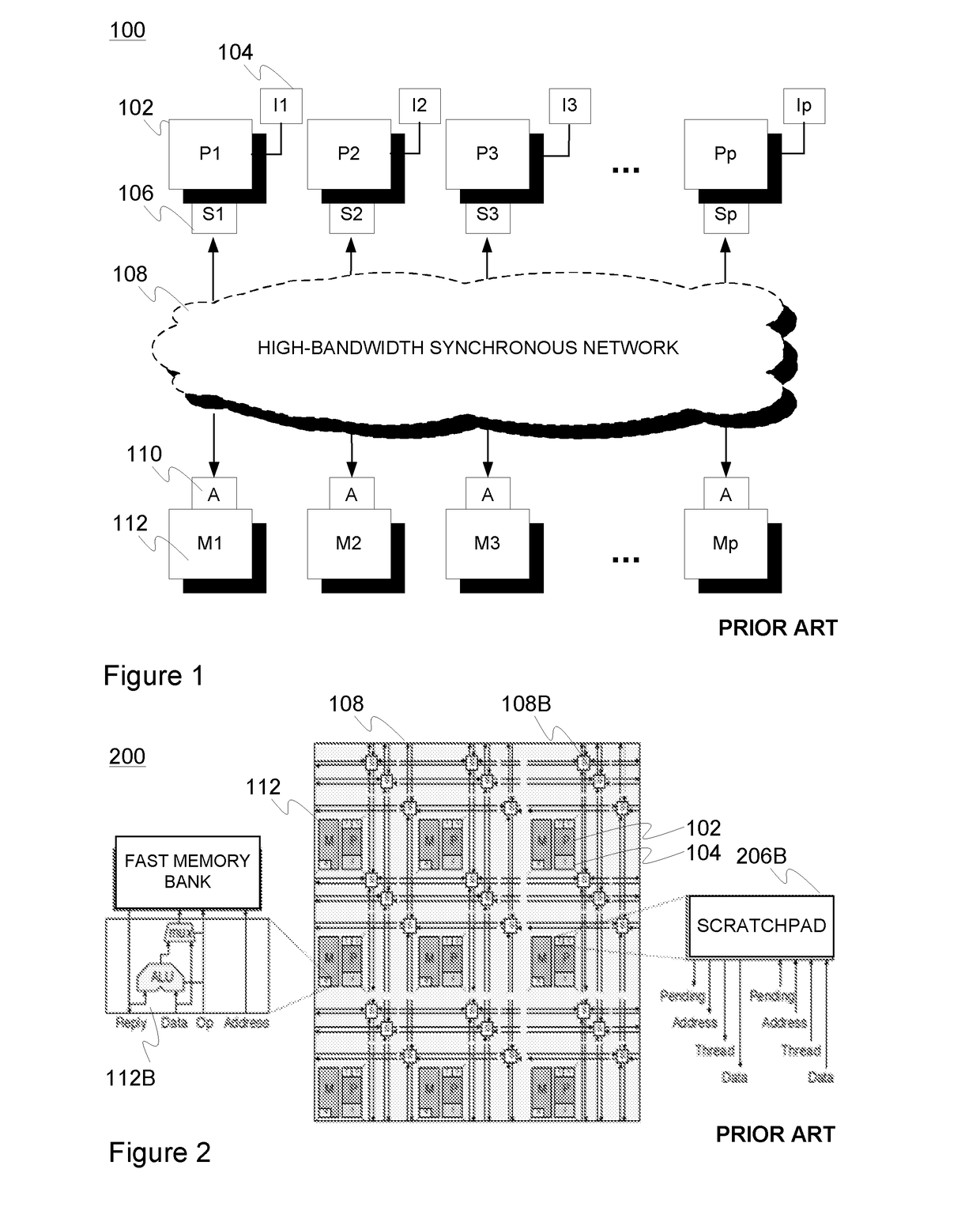 Memory unit for data memory references of multi-threaded processor with interleaved inter-thread pipeline in emulated shared memory architectures