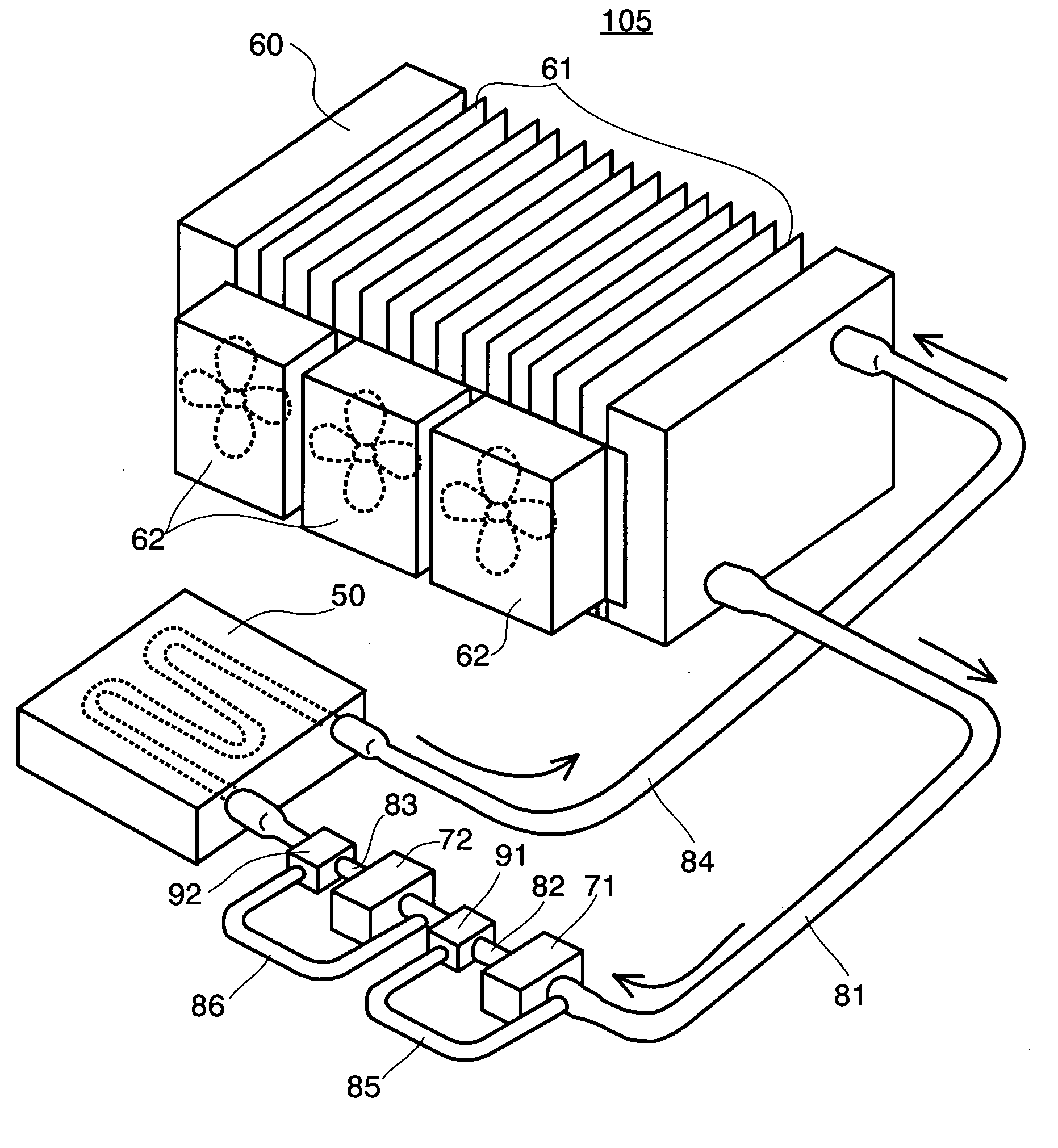 Redundant liquid cooling system and electronic apparatus having the same therein