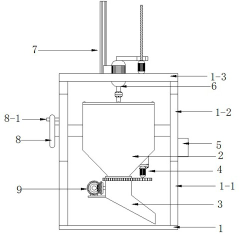 Concrete pouring hopper for building construction