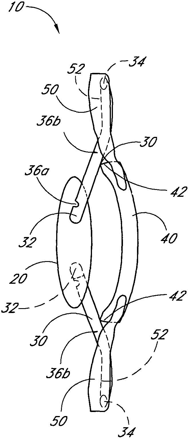 Accommodating intraocular lens system with enhanced range of motion