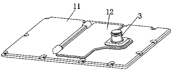 Clamshell case with its tool-free operating locking device, lock body