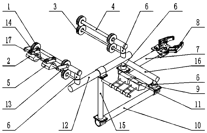 Tree obstacle removing device of power transmission line