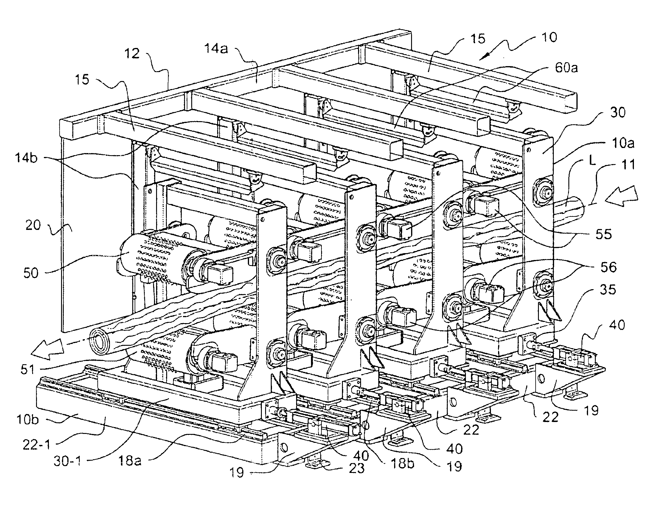 Log positioning and conveying apparatus