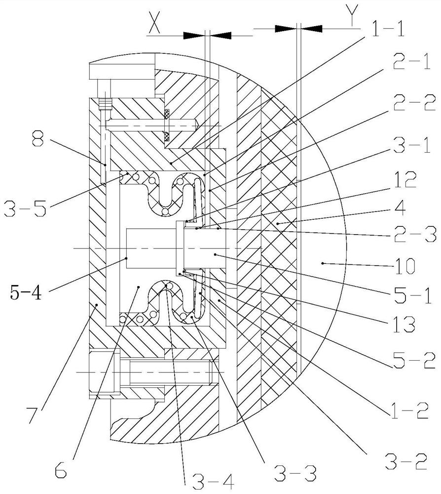 Brake oil cylinder for rail transit and brake clamp unit of brake oil cylinder