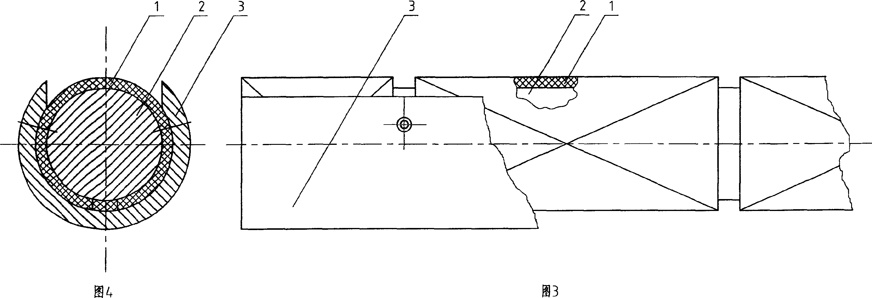 Electromagnetic mixing roller of two cool areas of highfield unburnt earthenware