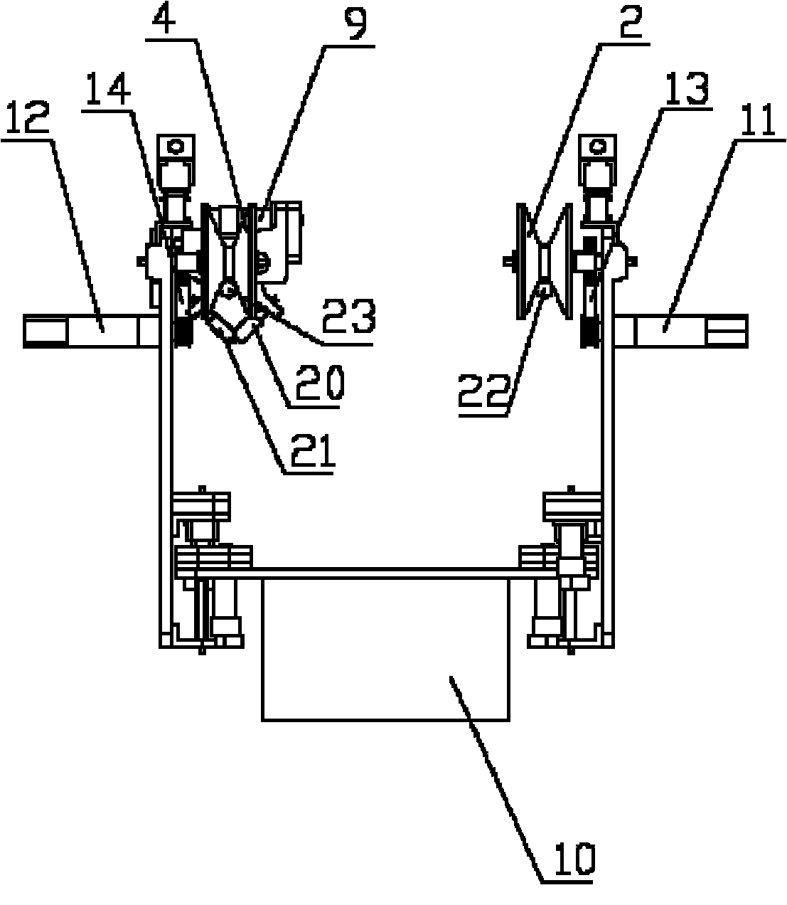 Split line moving platform