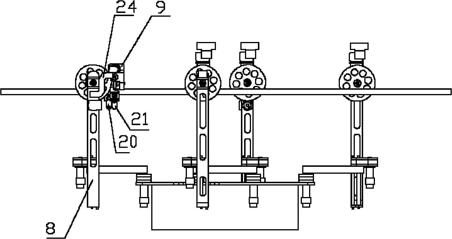 Split line moving platform