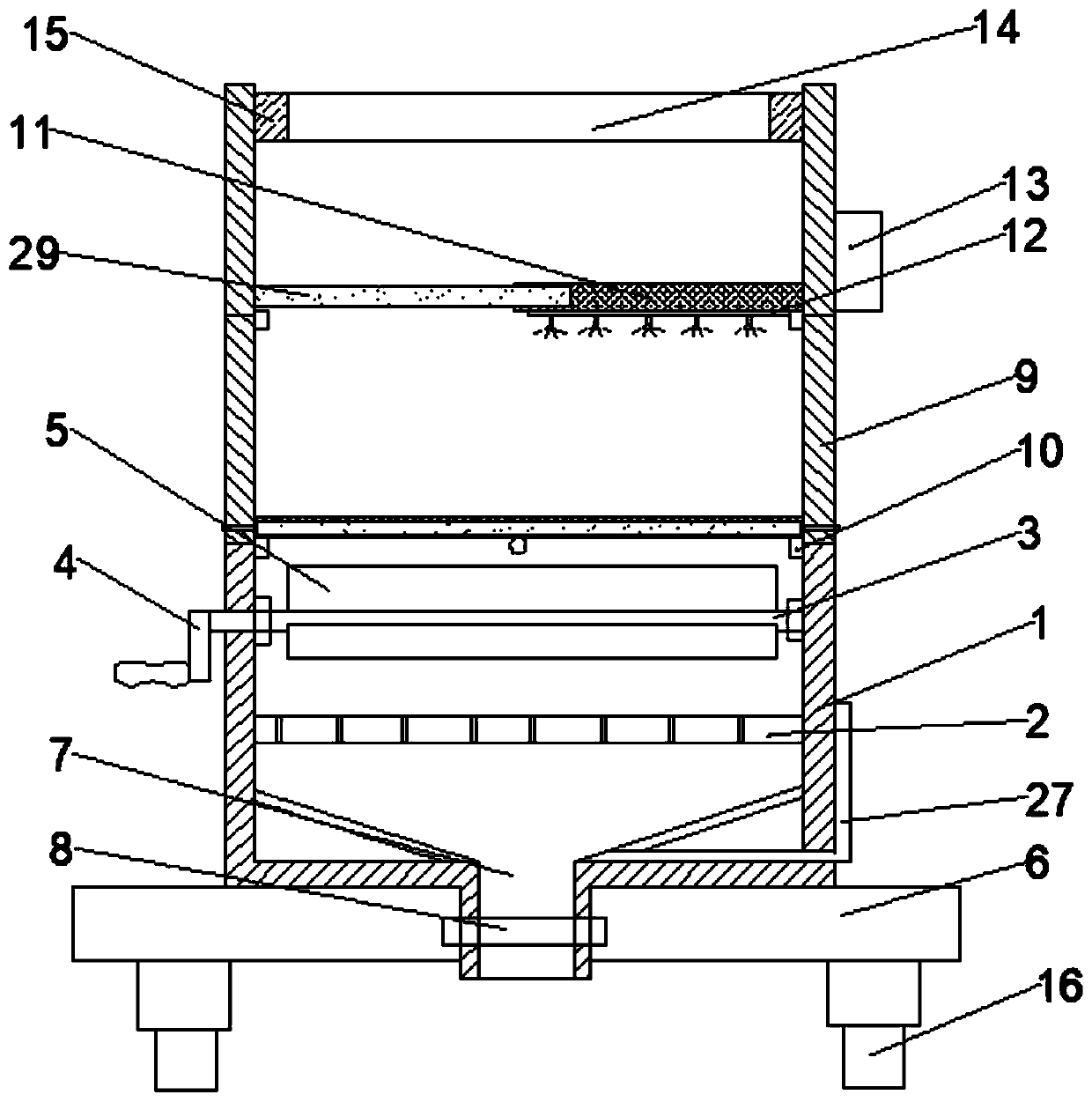 Rural organic waste rapid-composting equipment