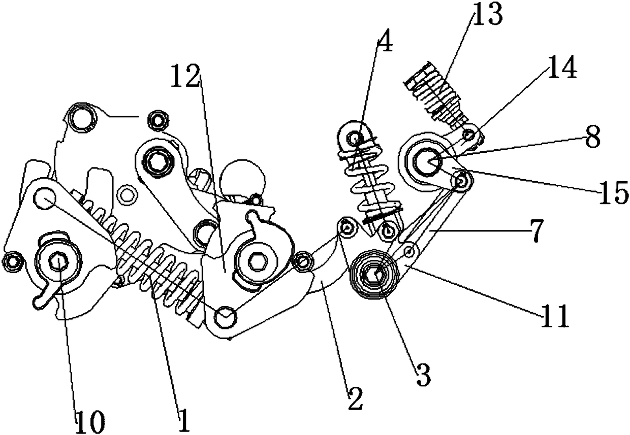 Grounding switch transmission mechanism