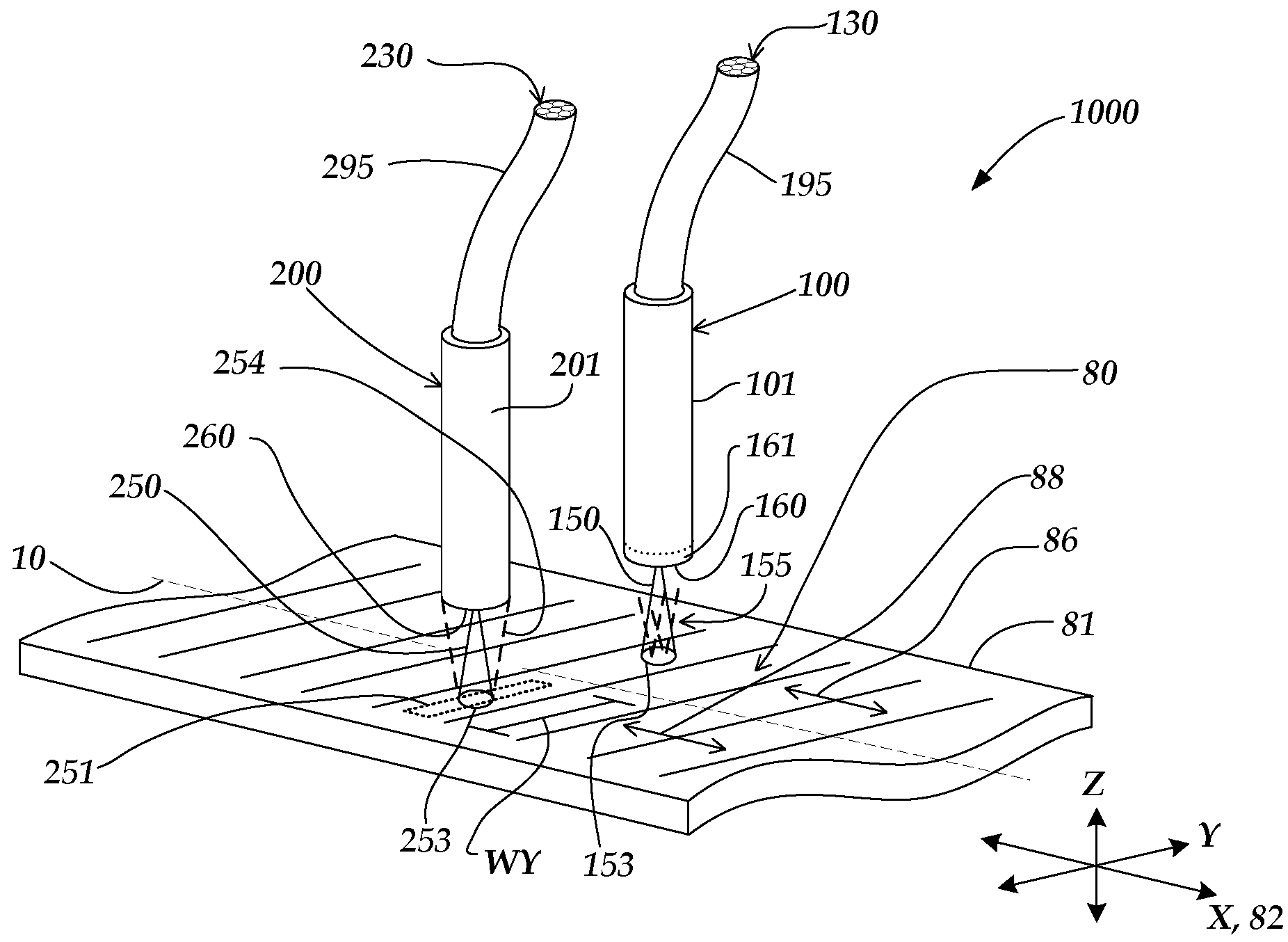 Reference signal generating configuration for an interferometric miniature grating encoder readhead using fiber optic receiver channels