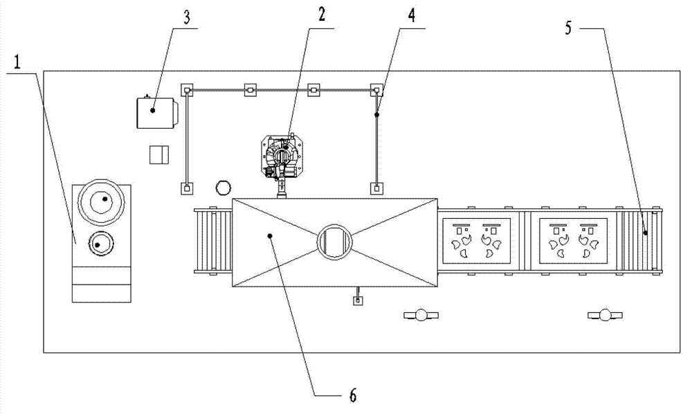 Robot automatic spray system used for quick drying mould coating