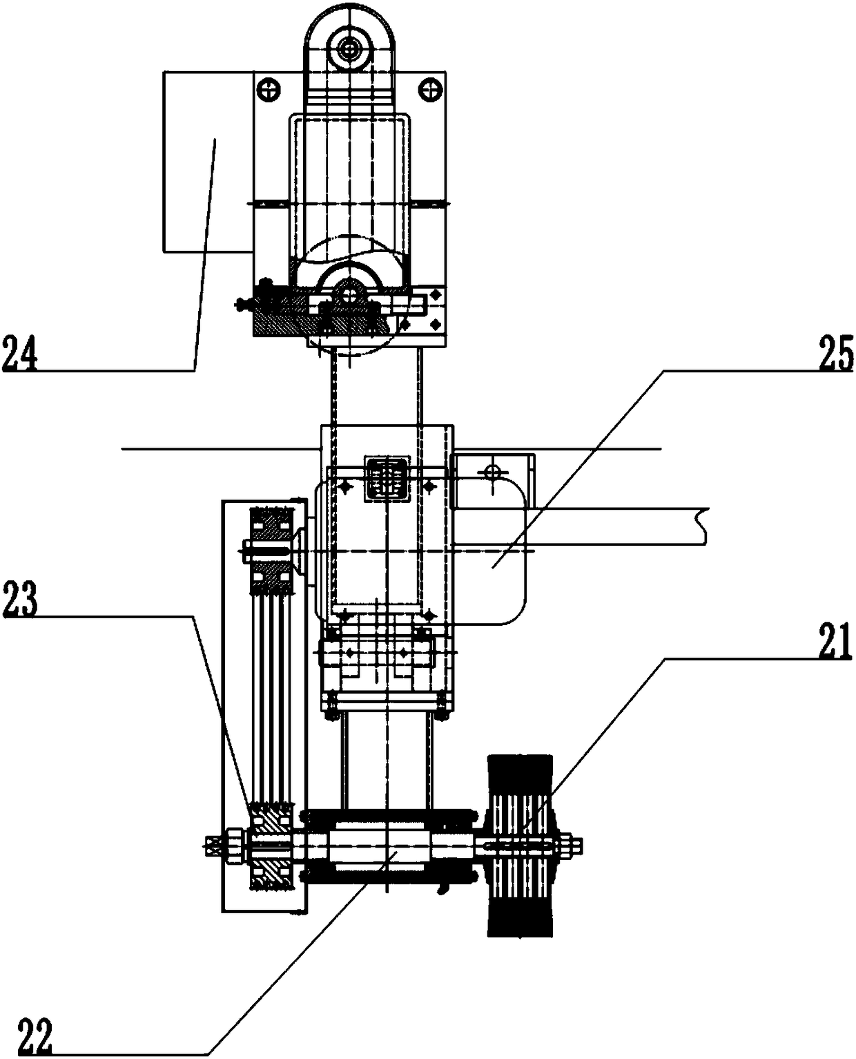 Centerless excircle abrasive belt grinder integrated with slender rod containing stepped square shaft and multiple grinding heads