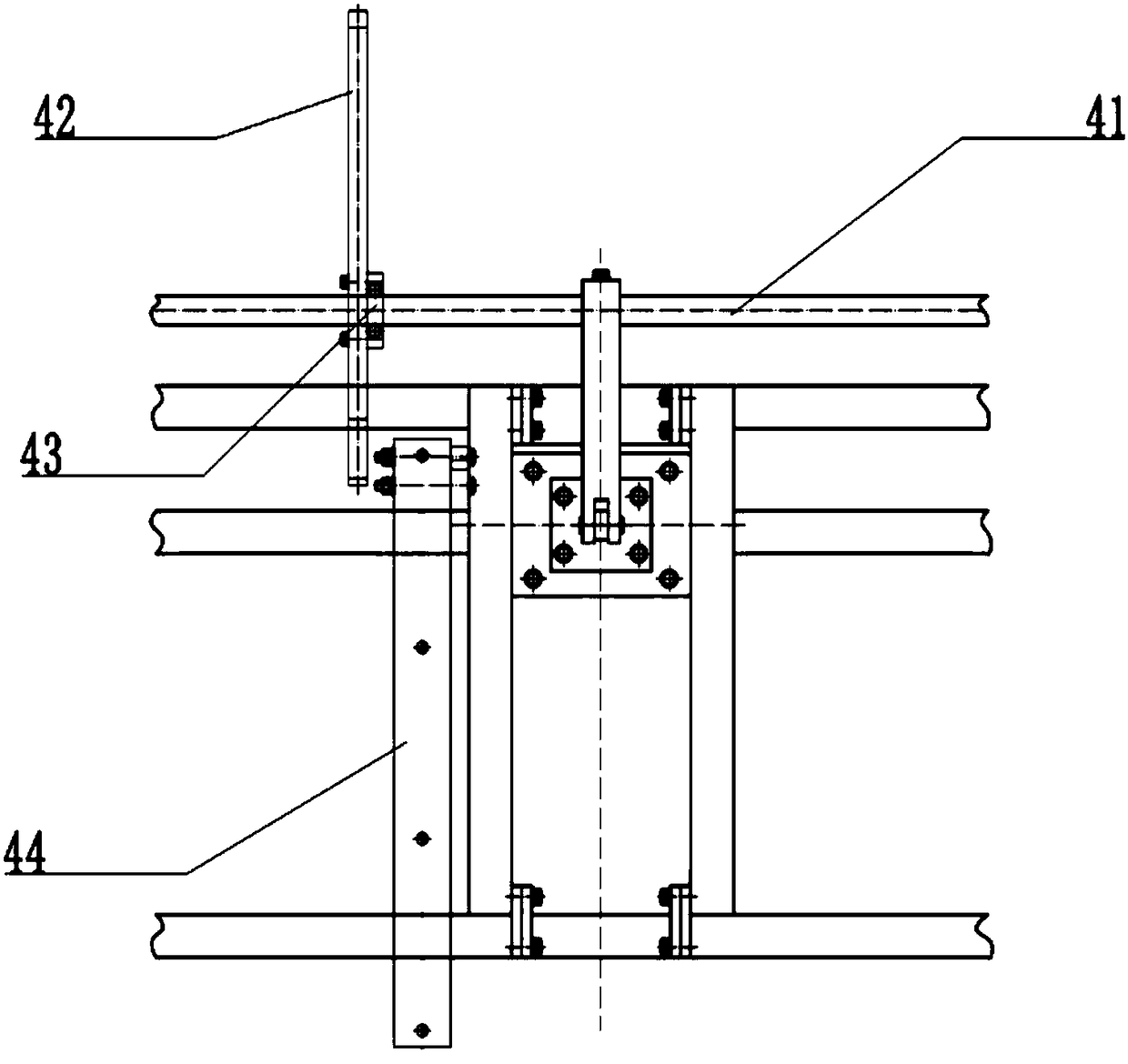 Centerless excircle abrasive belt grinder integrated with slender rod containing stepped square shaft and multiple grinding heads