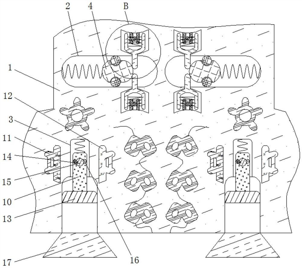 Computer display support with anti-shaking function