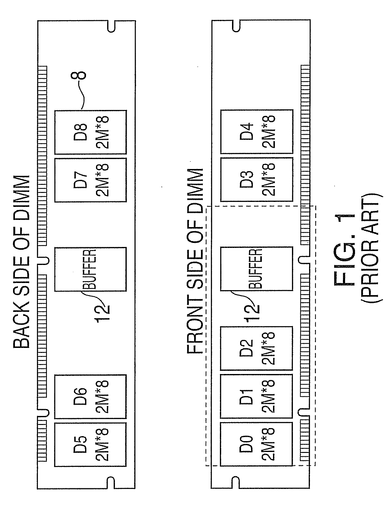 System and method for providing an adapter for re-use of legacy dimms in a fully buffered memory environment