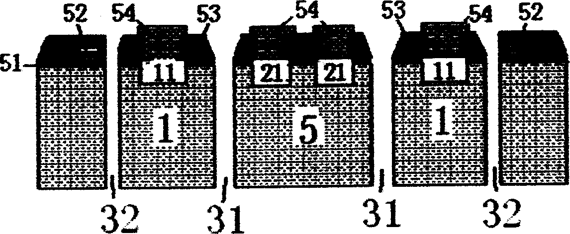 Wind speed sensor based on micro mechanic working and its producing method