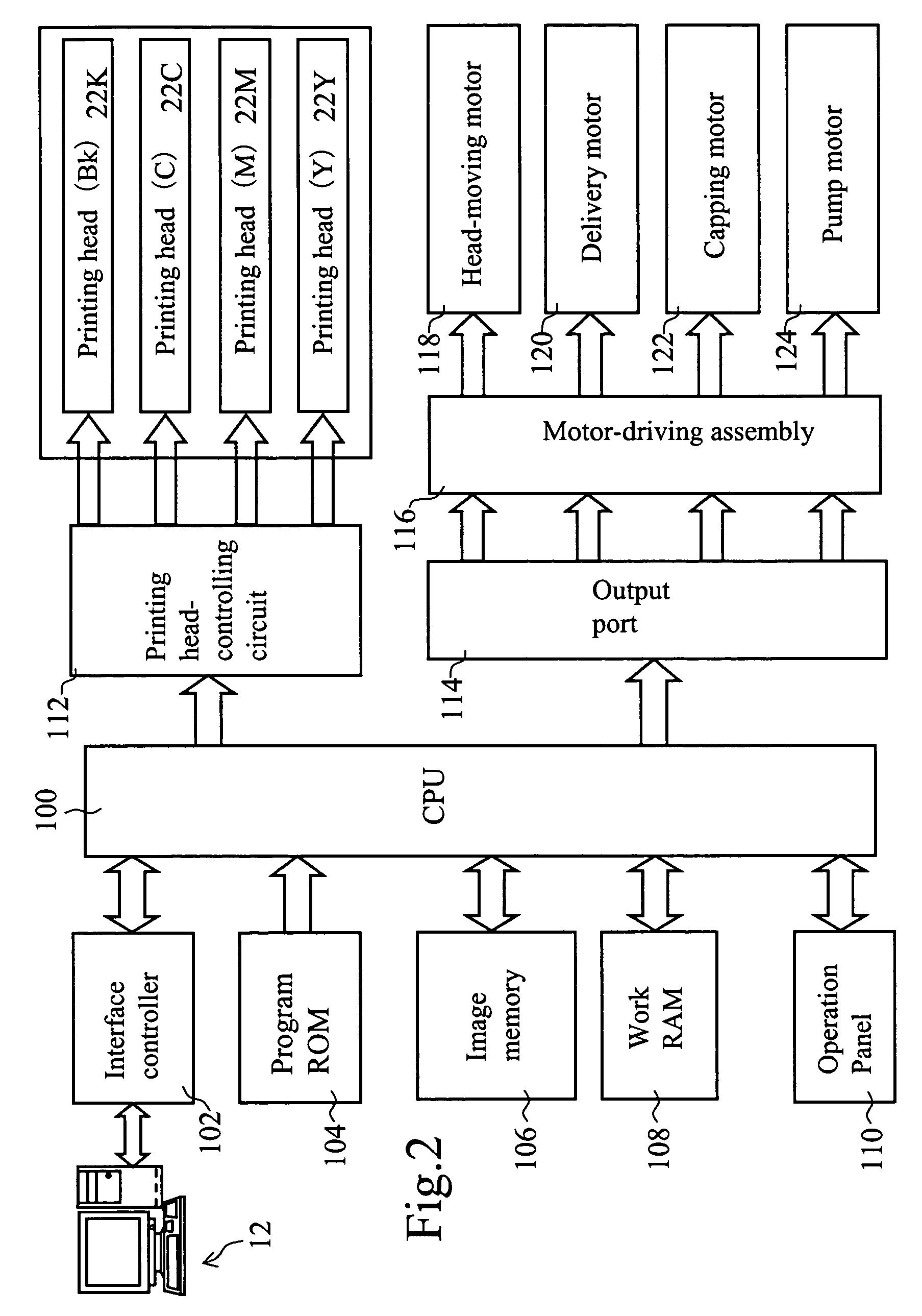 Ink-feeding device and pressure-generating method