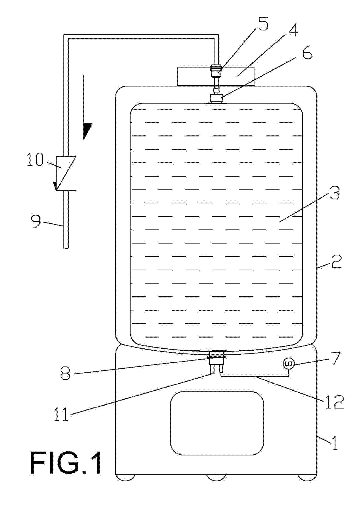 Purified water storage device