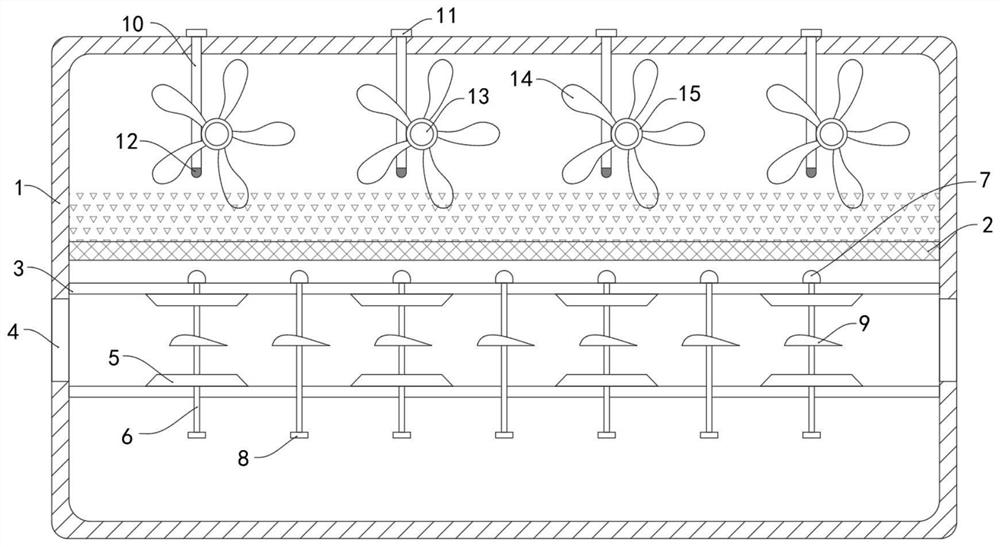 Full-automatic fresh tea leaf ventilating storage device