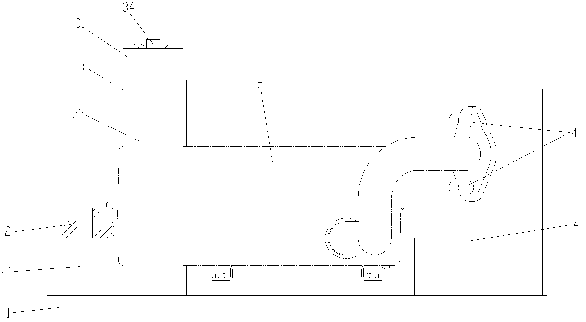 Rectangular silencer assembly welding tooling