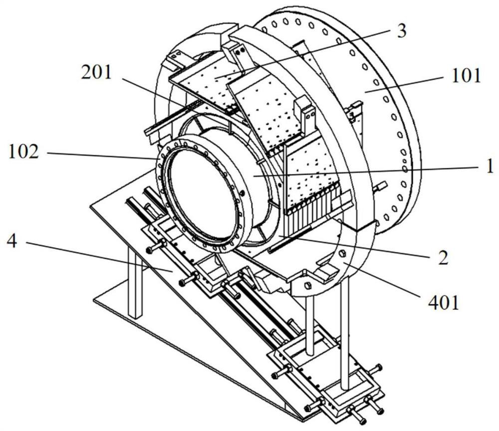 A Beam Horizontal and Longitudinal Detector Device Based on Ceramic Vacuum Tube