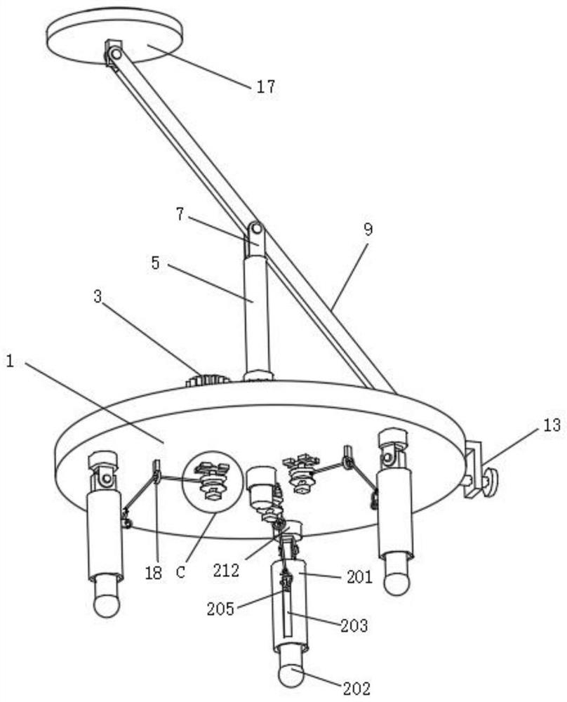 Detachable lifting device for marine surveying and mapping