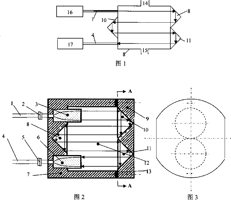 Ultraviolet spectrophotometer detecting head