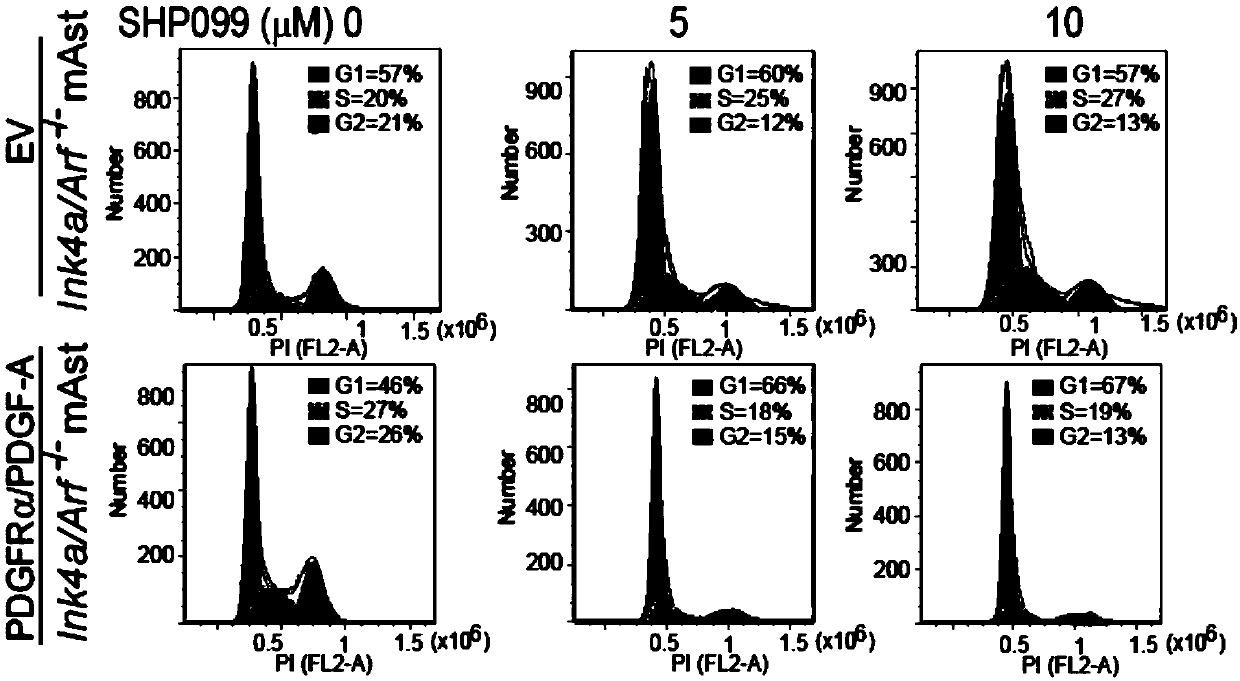 Application of SHP-2 inhibitor in preparing medicament for targeting proneuronal glioma