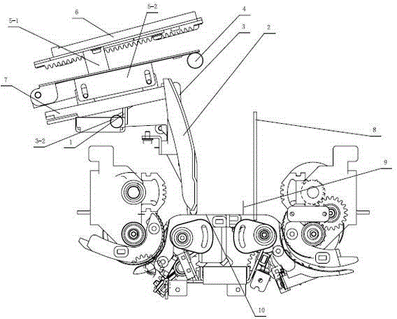 Stacking mechanism of cash recycling system