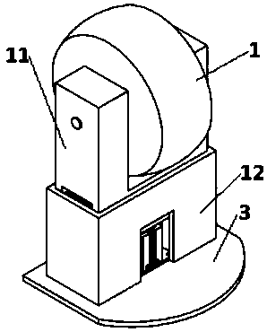 Continuous production device for outer plastic layer of unequal diameter pipe