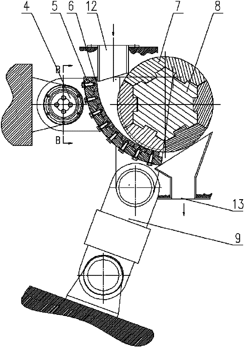 Material layer extruding energy-saving grinding apparatus