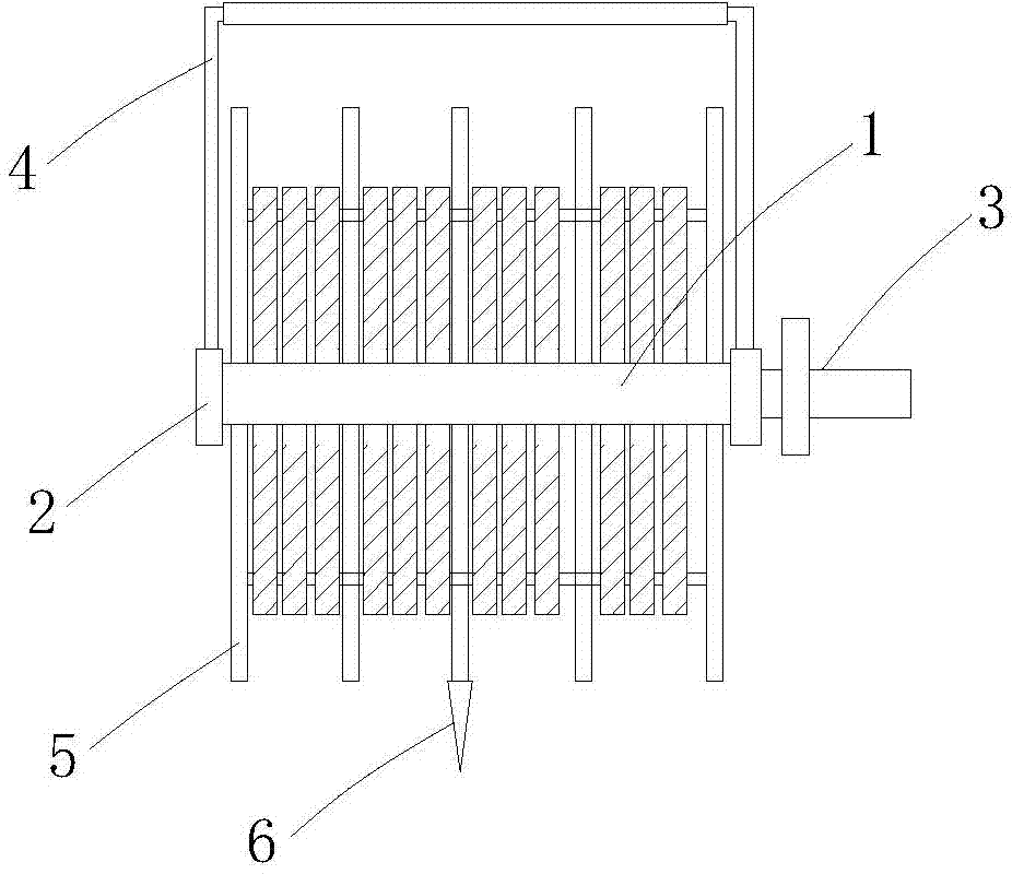 Grounding wire take-up and pay-off frame