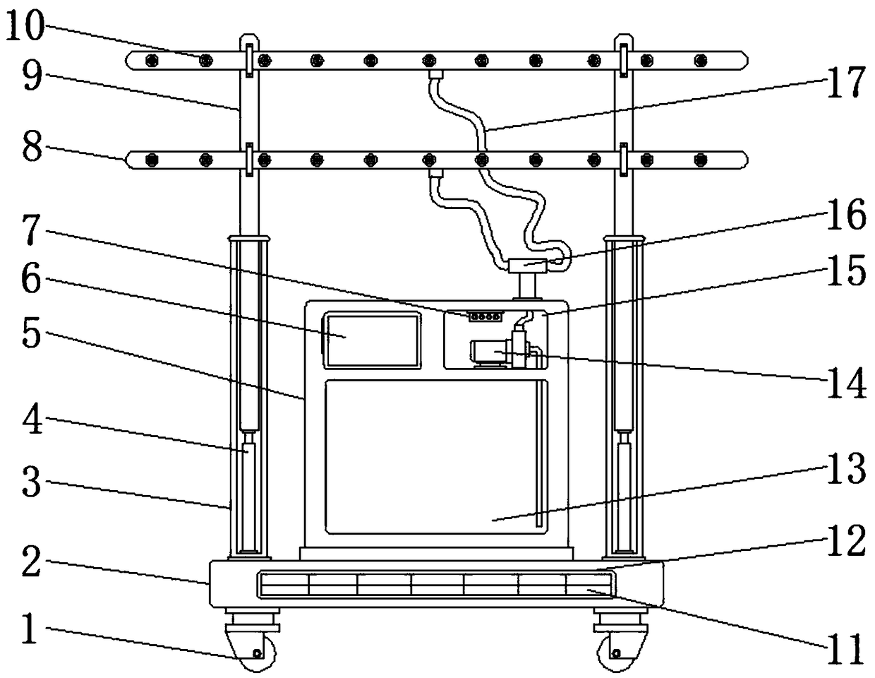 Humidifying device for cultivation in hericium erinaceus plant