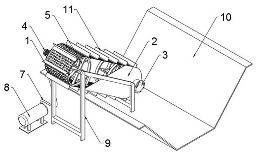 Pneumatic cleaning composite filter screen filtering device