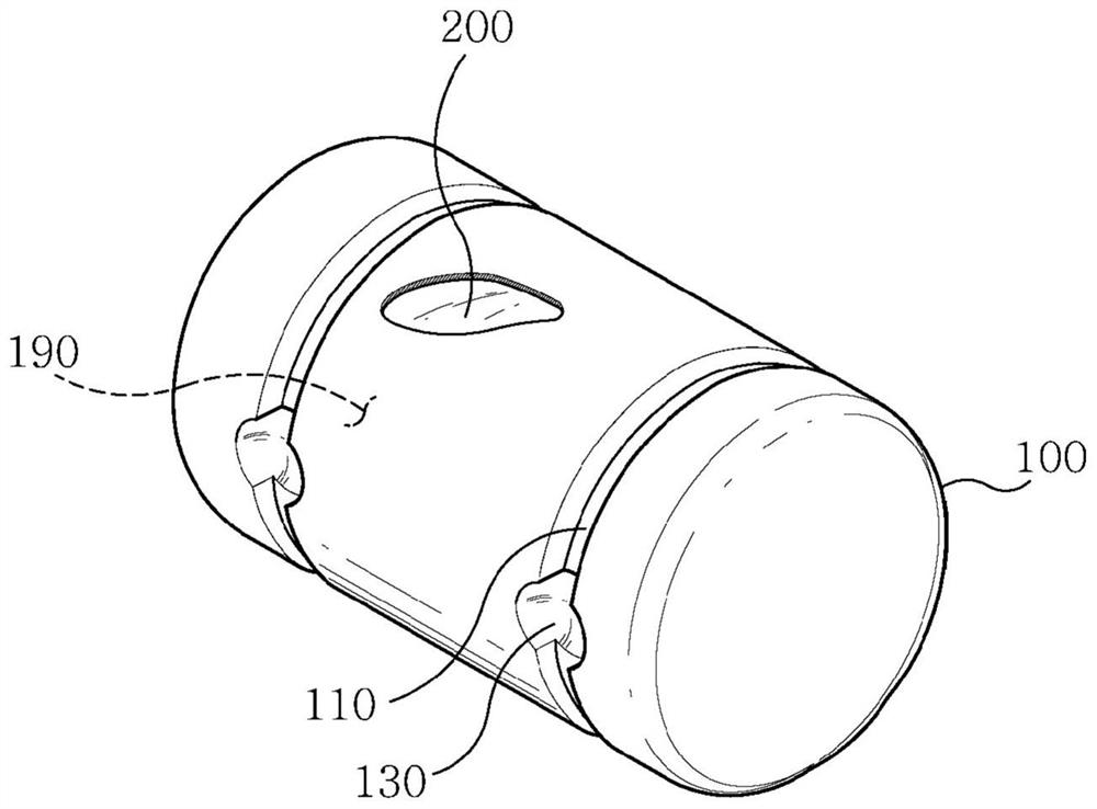 Buoy equipped with tube and method of making the same