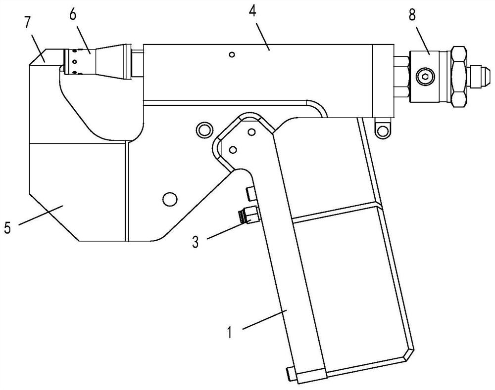 Pneumatic hand riveter