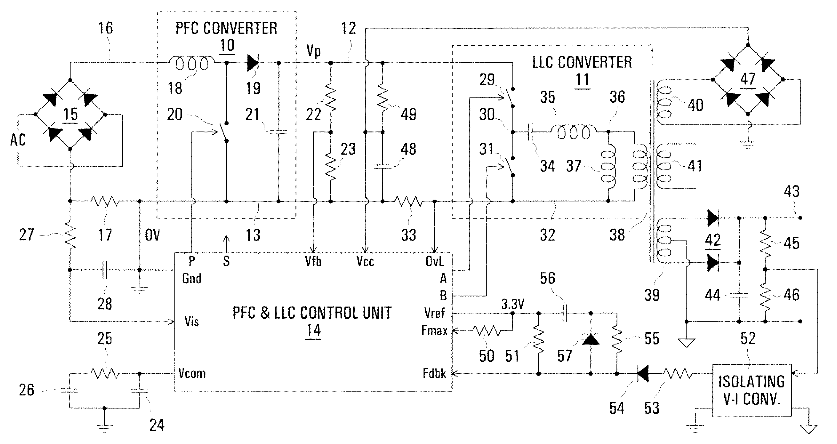 Control arrangement for a resonant mode power converter