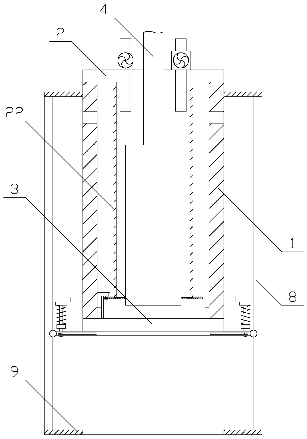 Detection device having dust removal function for intelligent production line