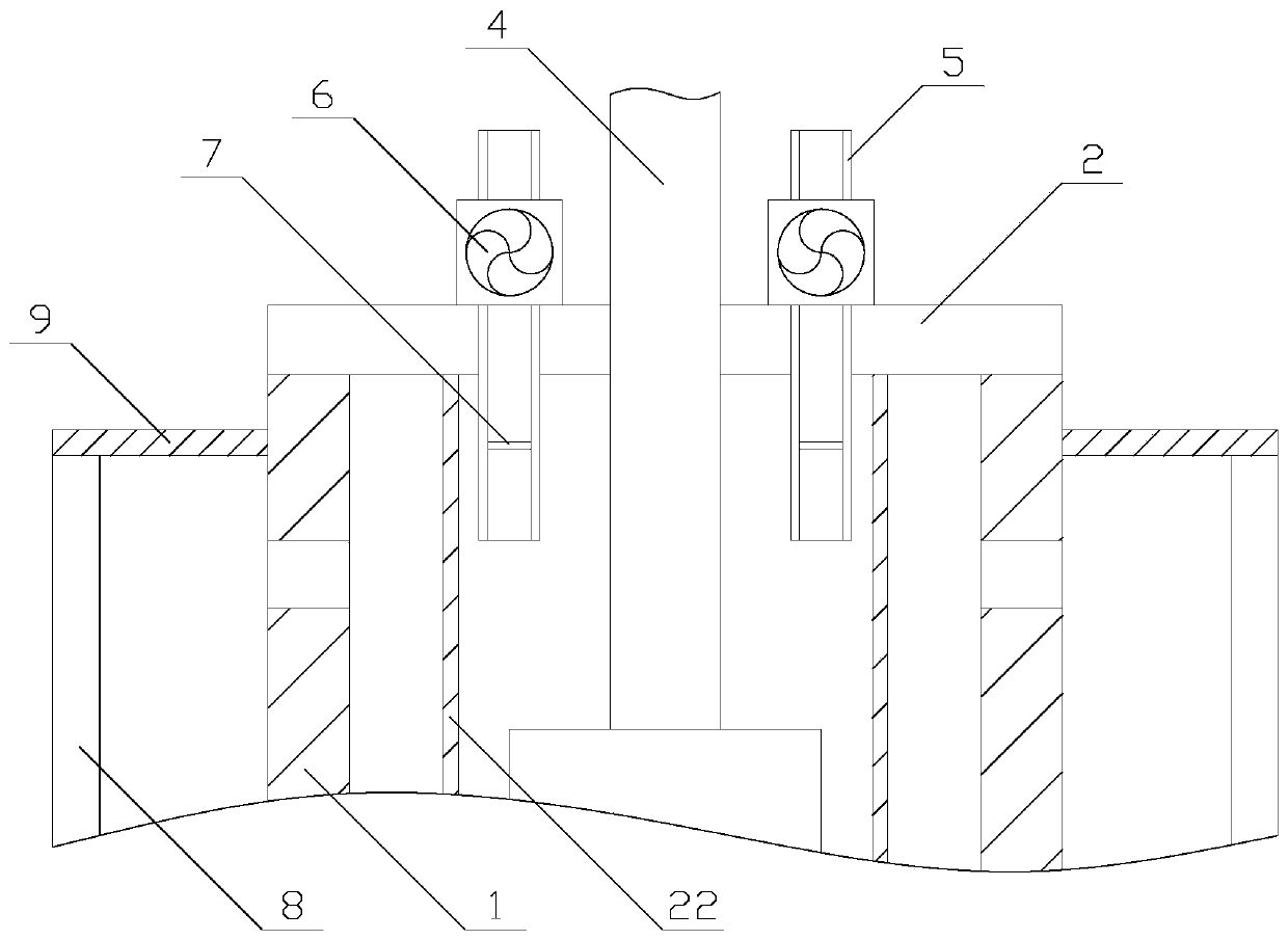 Detection device having dust removal function for intelligent production line