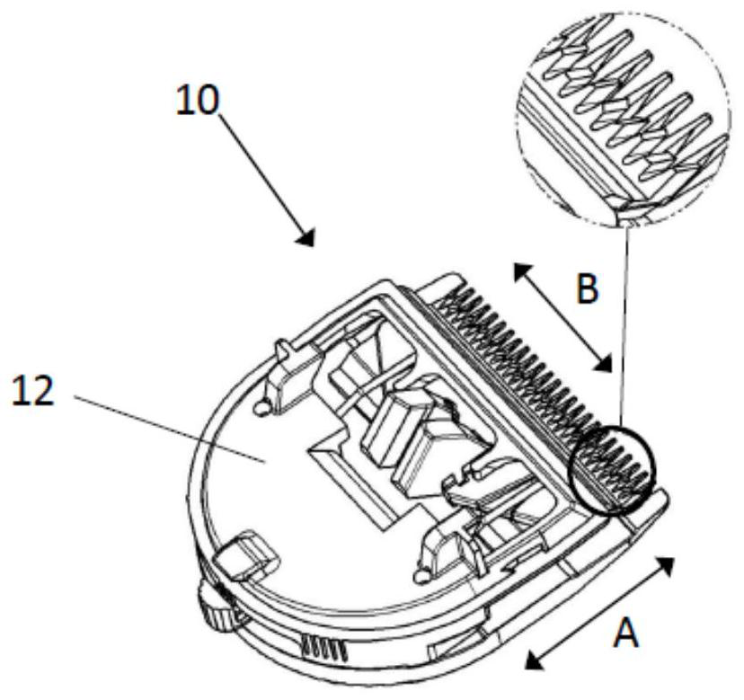 Cutting unit with wave-shaped cutting edge