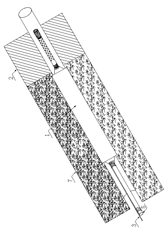 Gas extraction hole drilling hole sealing technology in manner of two-end self-blocking and under pressure