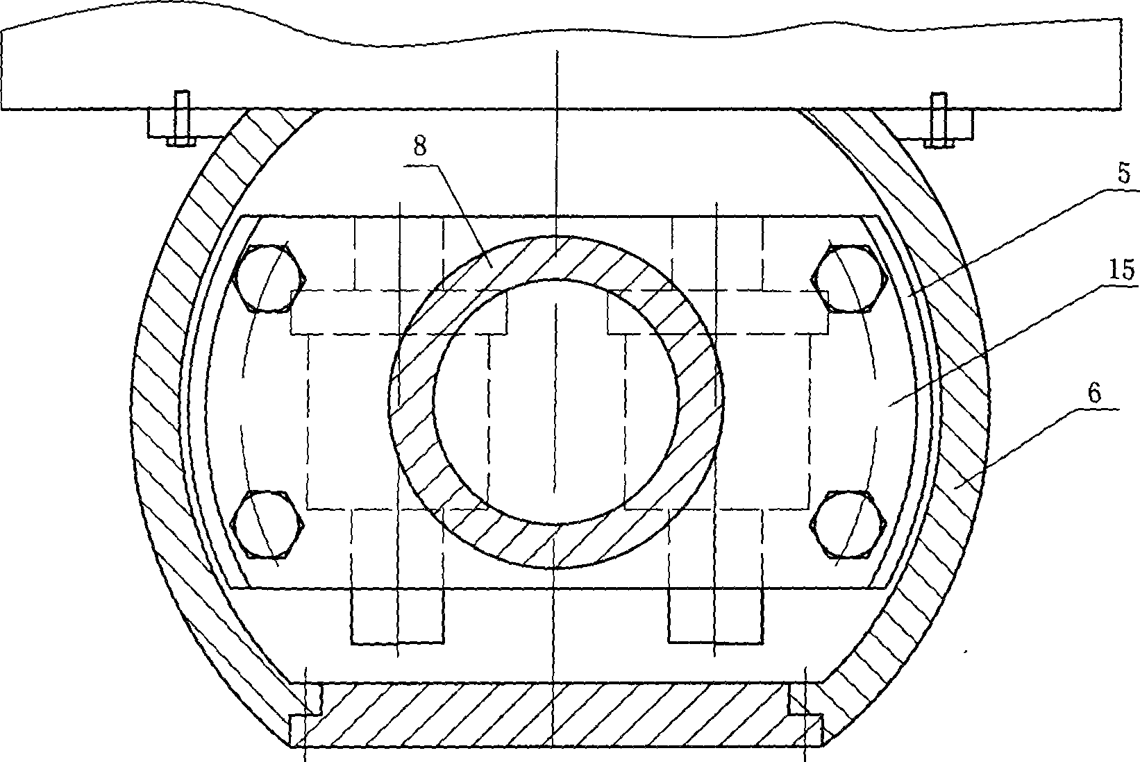 Flange vibration-pressing coiling forming method and forming device