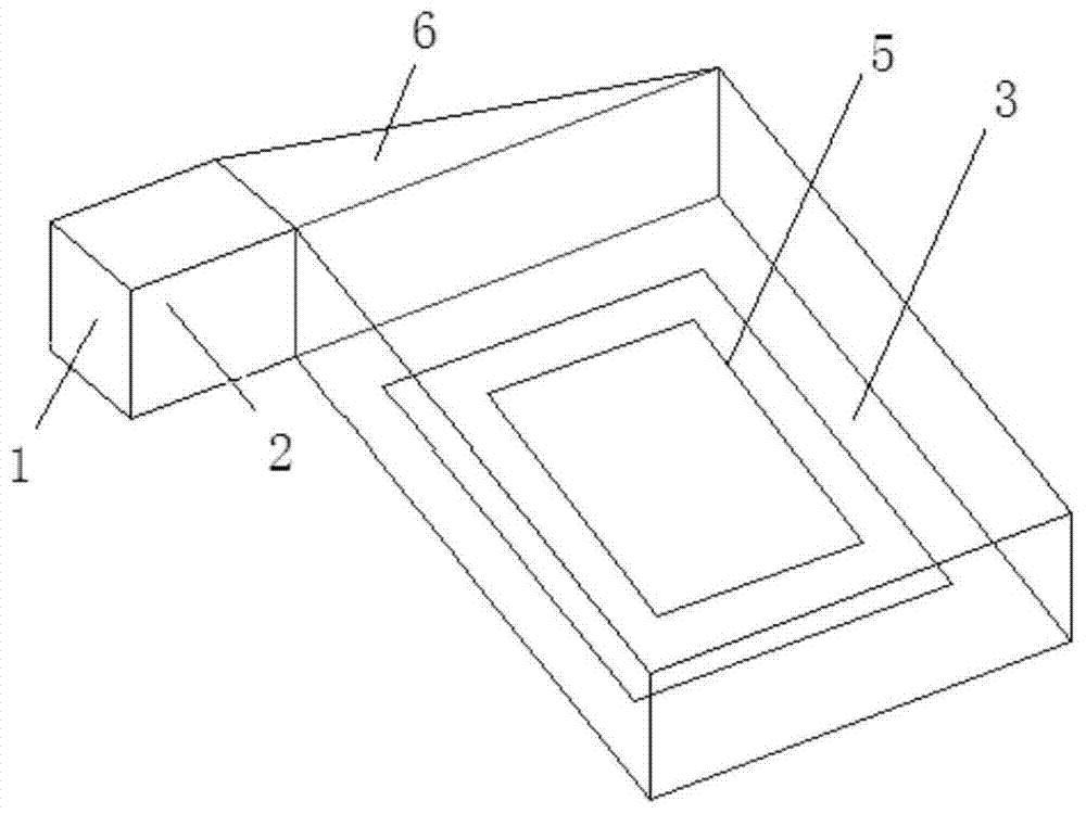 A square column wall-attached air supply with a circular equal-section flow equalization device