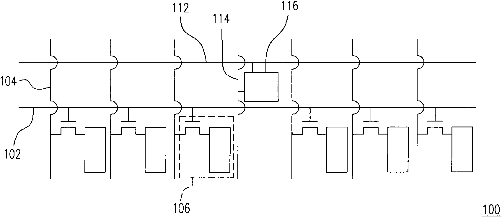 Touch control type display panel