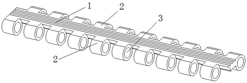 Pin shaft supply device and row chain link pin installing equipment using pin shaft supply device