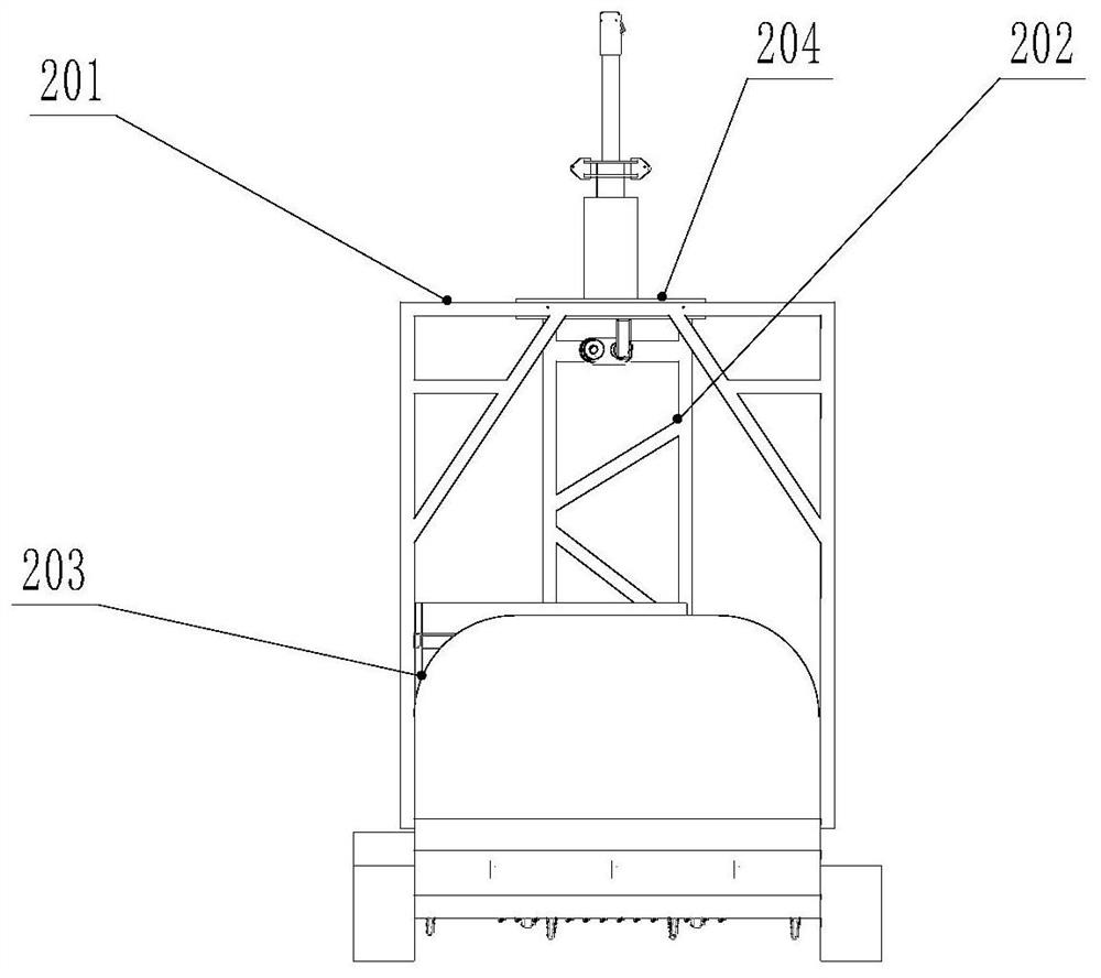 Multi-function operating machine and operating method integrating orchard profiling spray and obstacle avoidance mowing