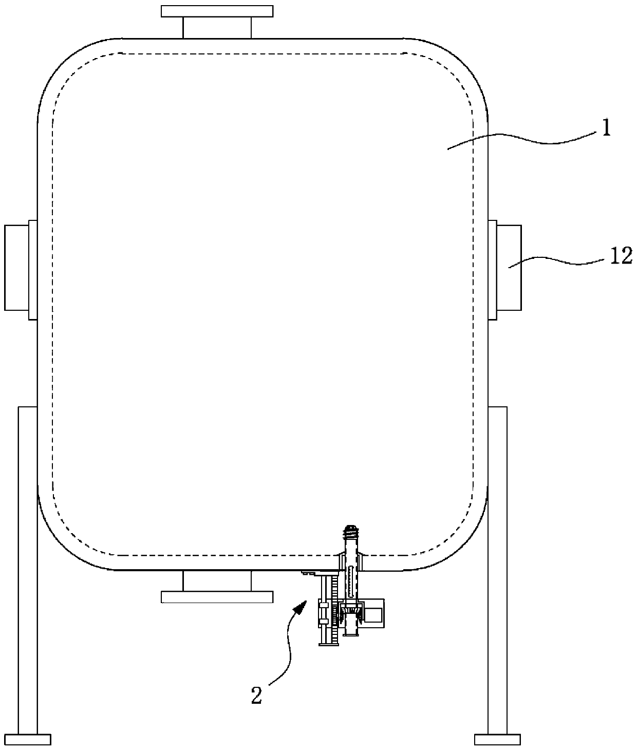 A kind of polymer particle storage tank and sampling method