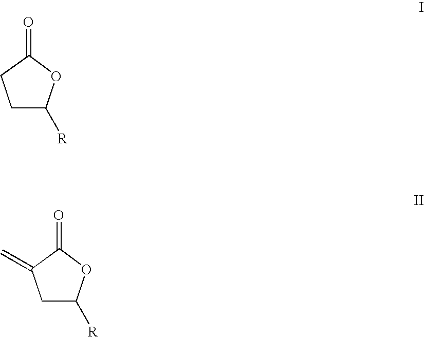 Gas phase synthesis of methylene lactones using oxynitride catalyst