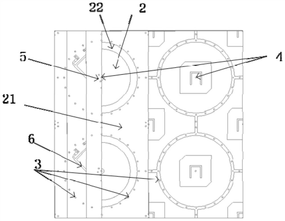 Transceiving common-caliber phased array antenna